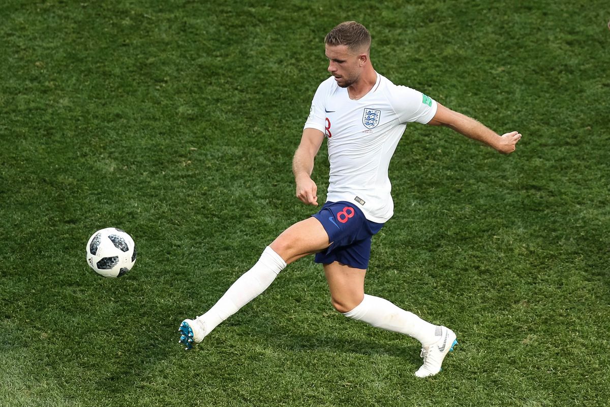 Jordan Henderson in action for England against Panama at the 2018 World Cup