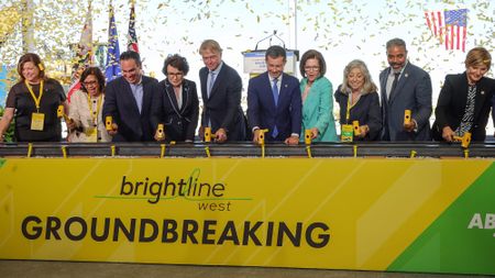 Officials break ground on high-speed LA-to-Vegas rail line