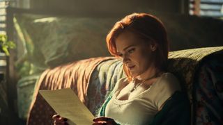 Madeline Brewer reads a piece of paper in You