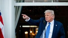 President Donald Trump in the White House