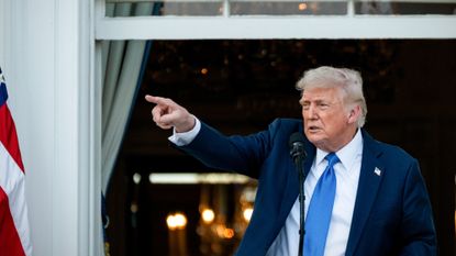 President Donald Trump in the White House