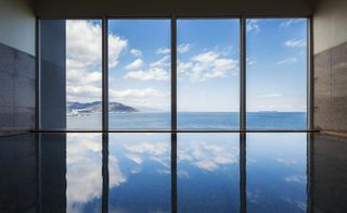 KAI Anjin Hotel, Ito, Japan - View of the sea from the pool