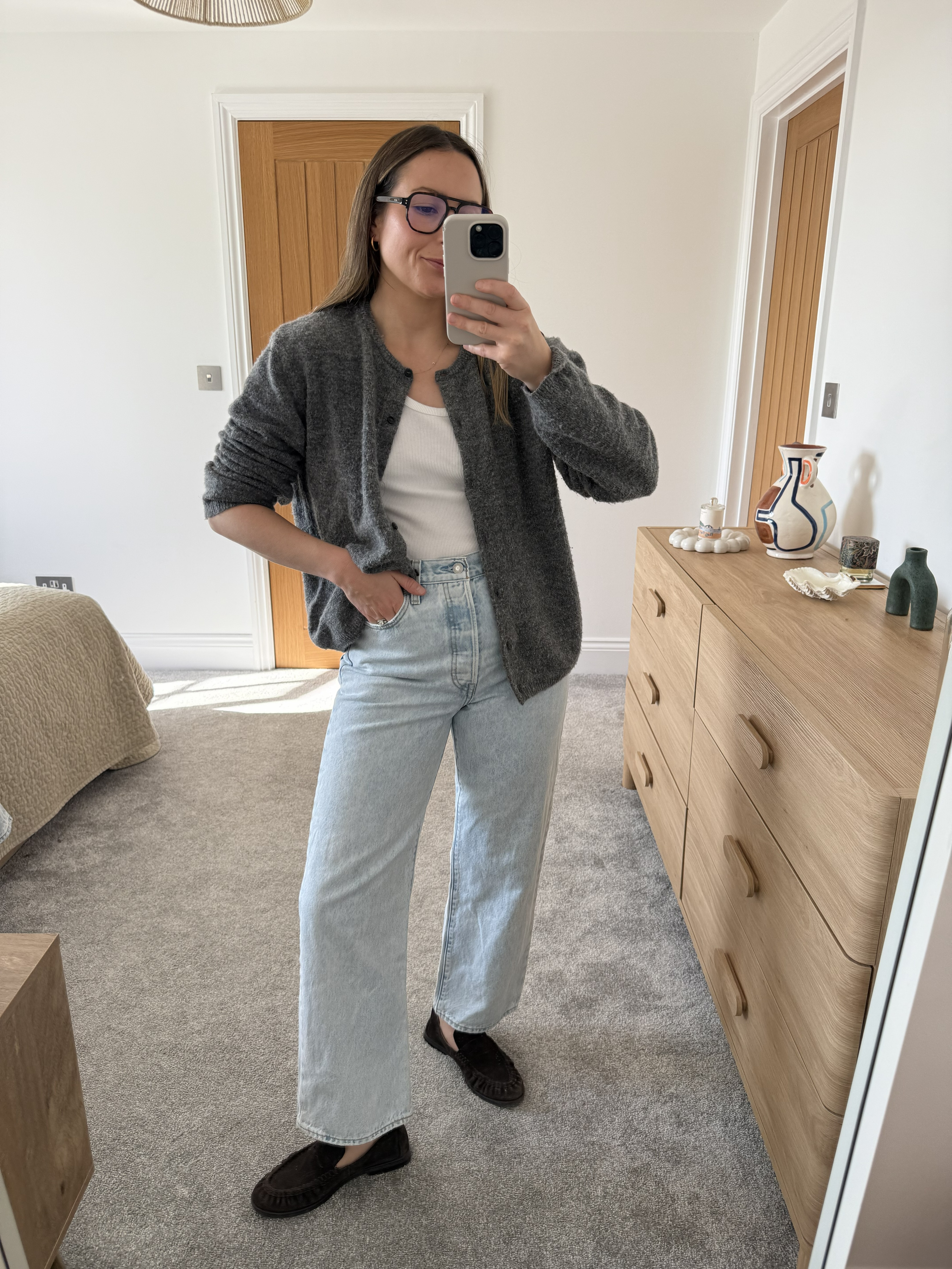 Stylist Emily Dawes wears Levi's Ribcage Straight Ankle Jeans