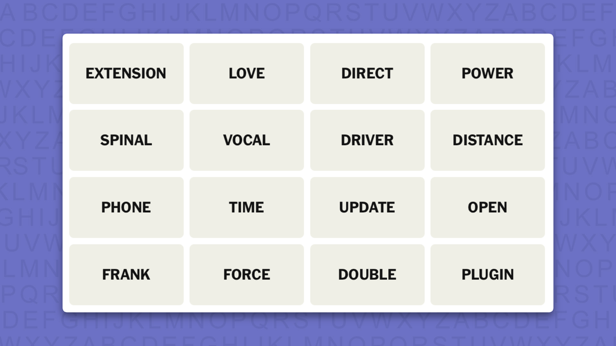 NYT Connections hints for game 1230 on a purple background