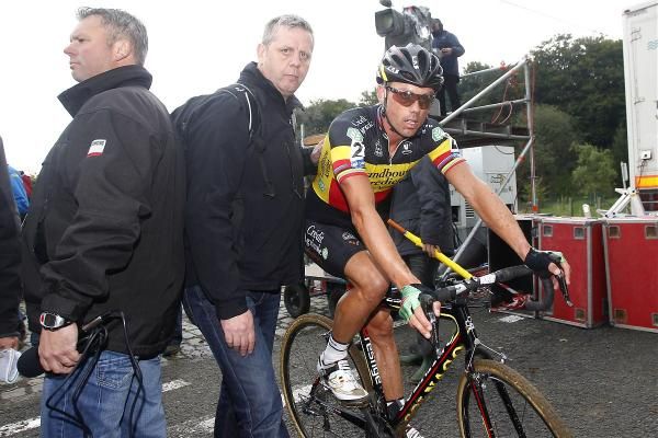 Sven Nys (Landbouwkrediet) at the finish