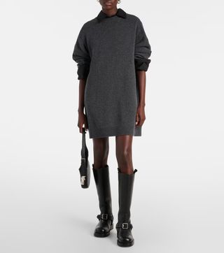 THE FRANKIE SHOP, Maxime wool and cashmere-blend sweater dress