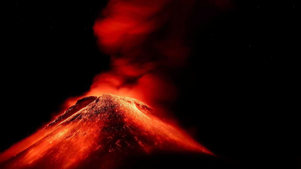 Aftermath of the volcanic explosion of the Volcan de Fuego in Guatemala