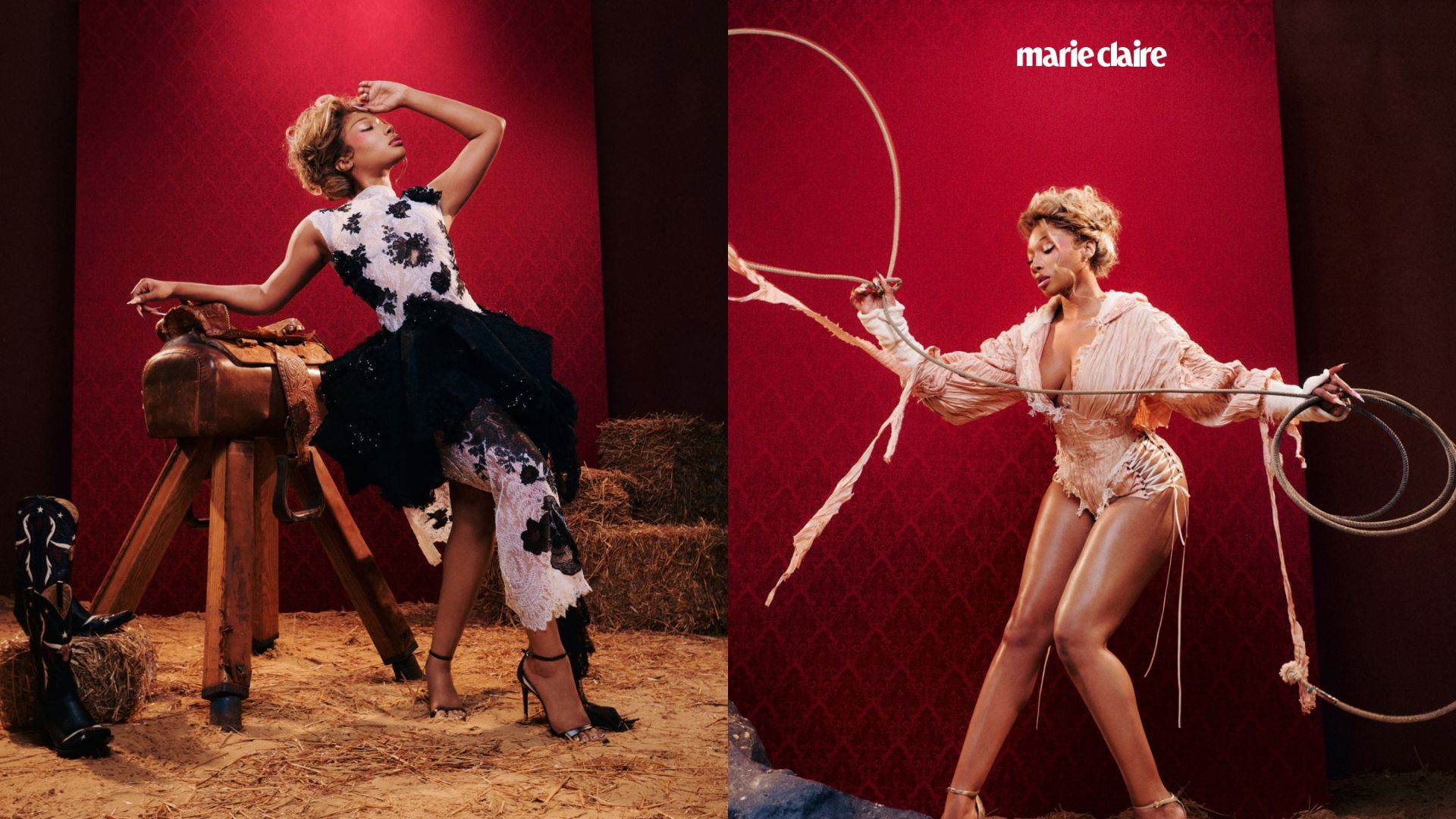 Megan Thee Stallion poses for Marie Claire