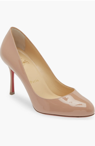 a pair of louboutin dolly 85 pumps