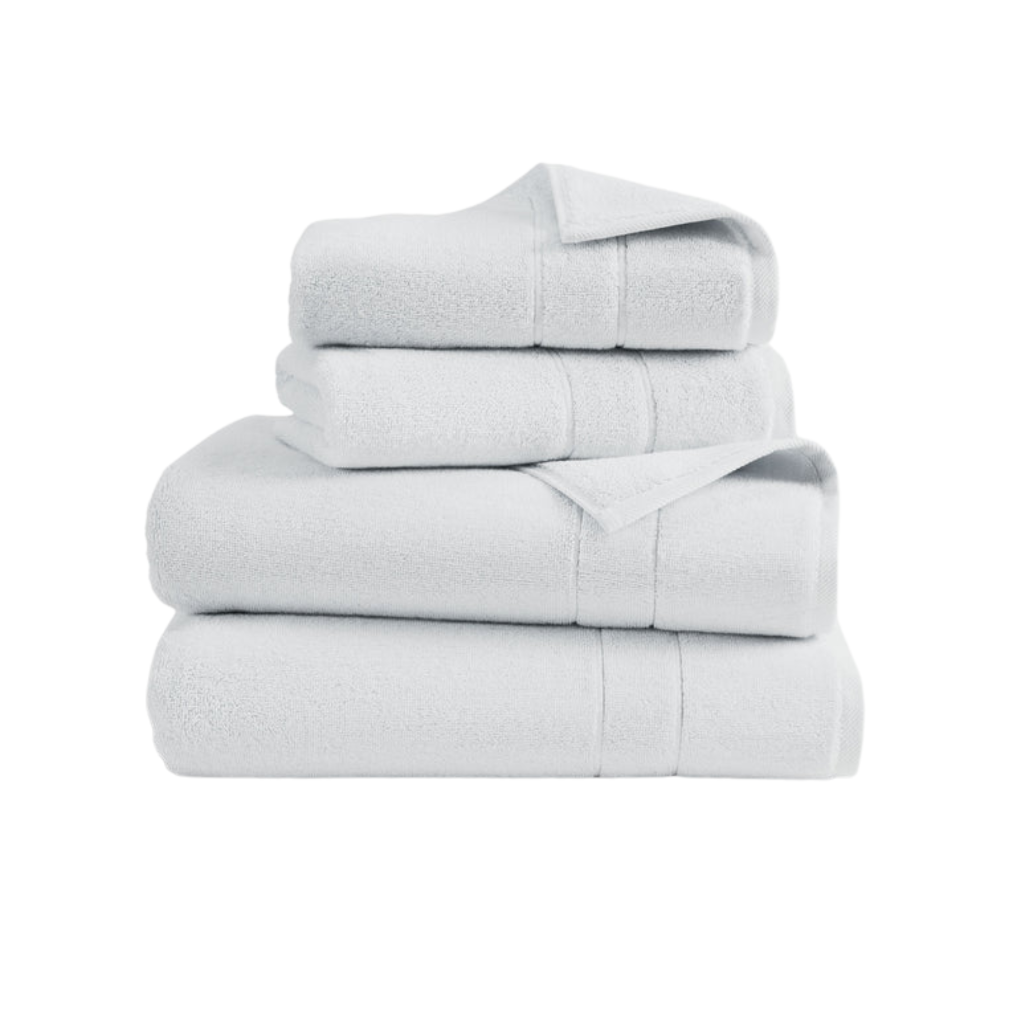 set of white towels