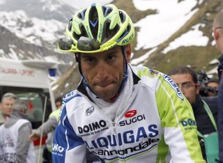 Vincenzo Nibali (Liquigas) couldn't match Contador