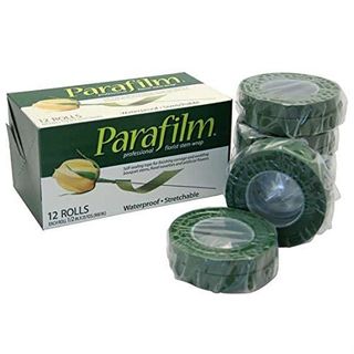 Floral Supplies Parafilm Roll of Waterproof Stem Tape 13mm X 22m (green, 2 Rolls)