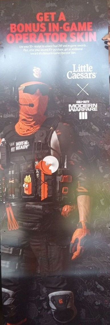 An anonymous source provided additional images of Call of Duty: MW3 x Little Caesars promotional material.