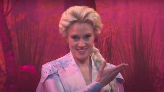 Kate McKinnon dressed as Elsa from Frozen 2 on Saturday Night Live.