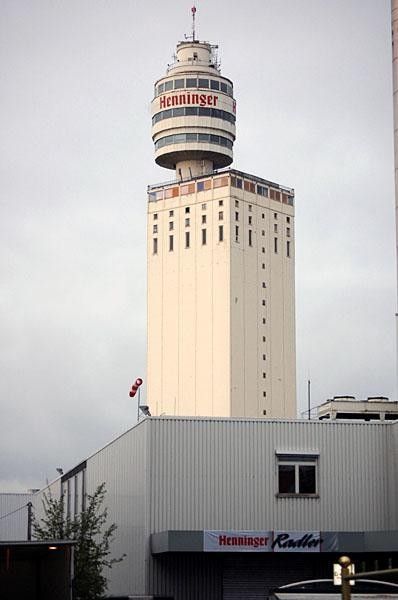 This is the Henninger Turm after which the race was named.