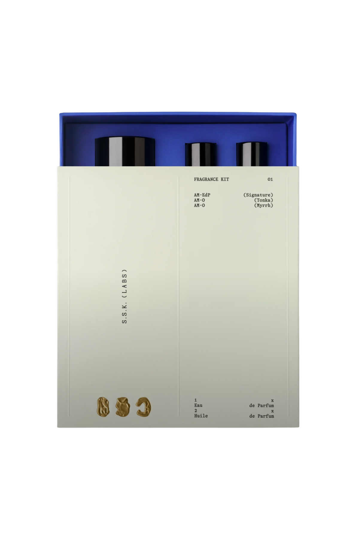An SSK Labs fragrance set.