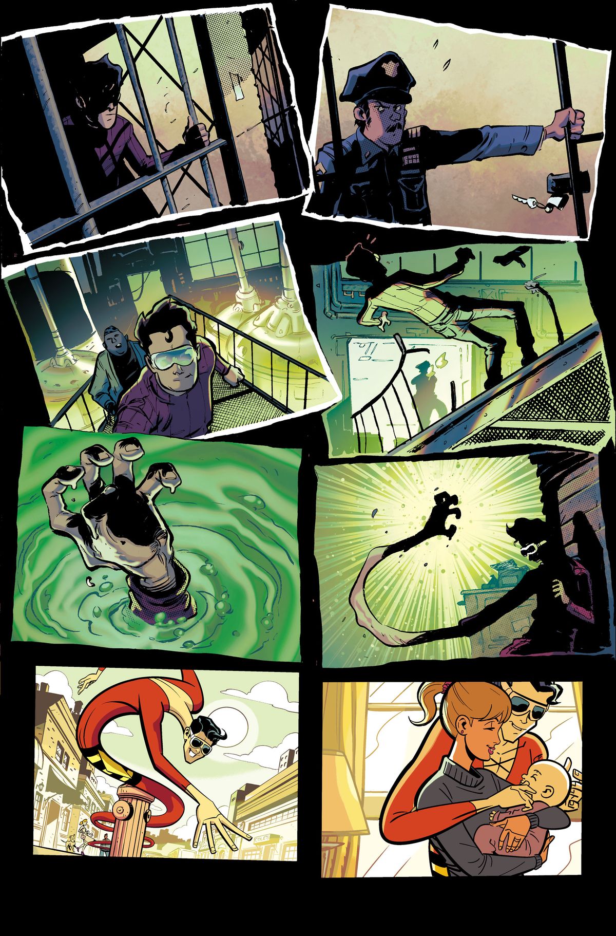 Unlettered pages from Plastic Man No More! #1