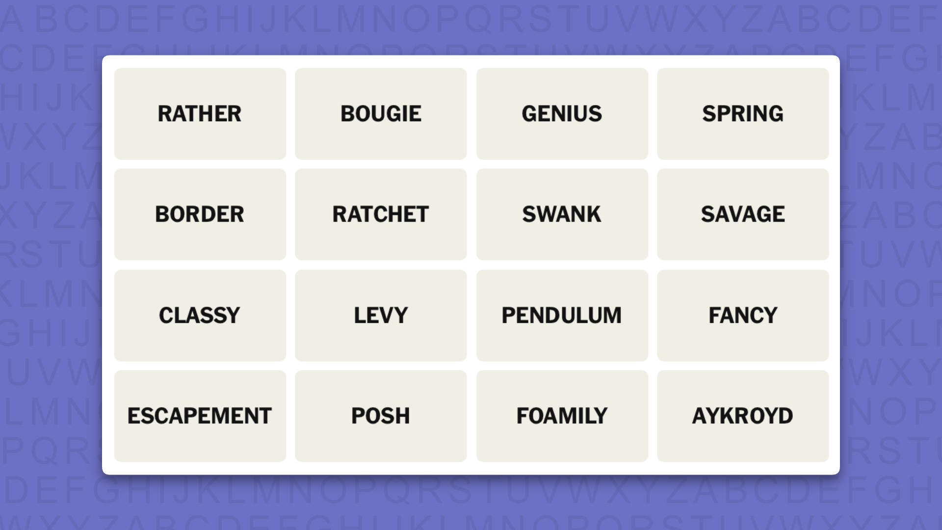 NYT Connections hints for game 1202 on a purple background