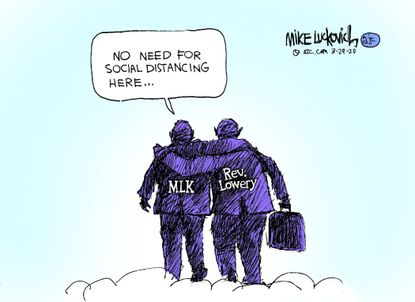 Editorial Cartoon U.S. RIP Rev Lowery civil rights MLK