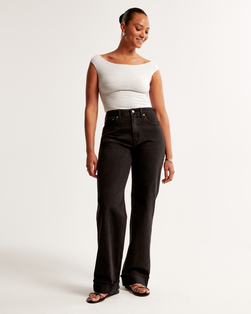 Curve Love High Rise 90s Calça Jeans Relaxada