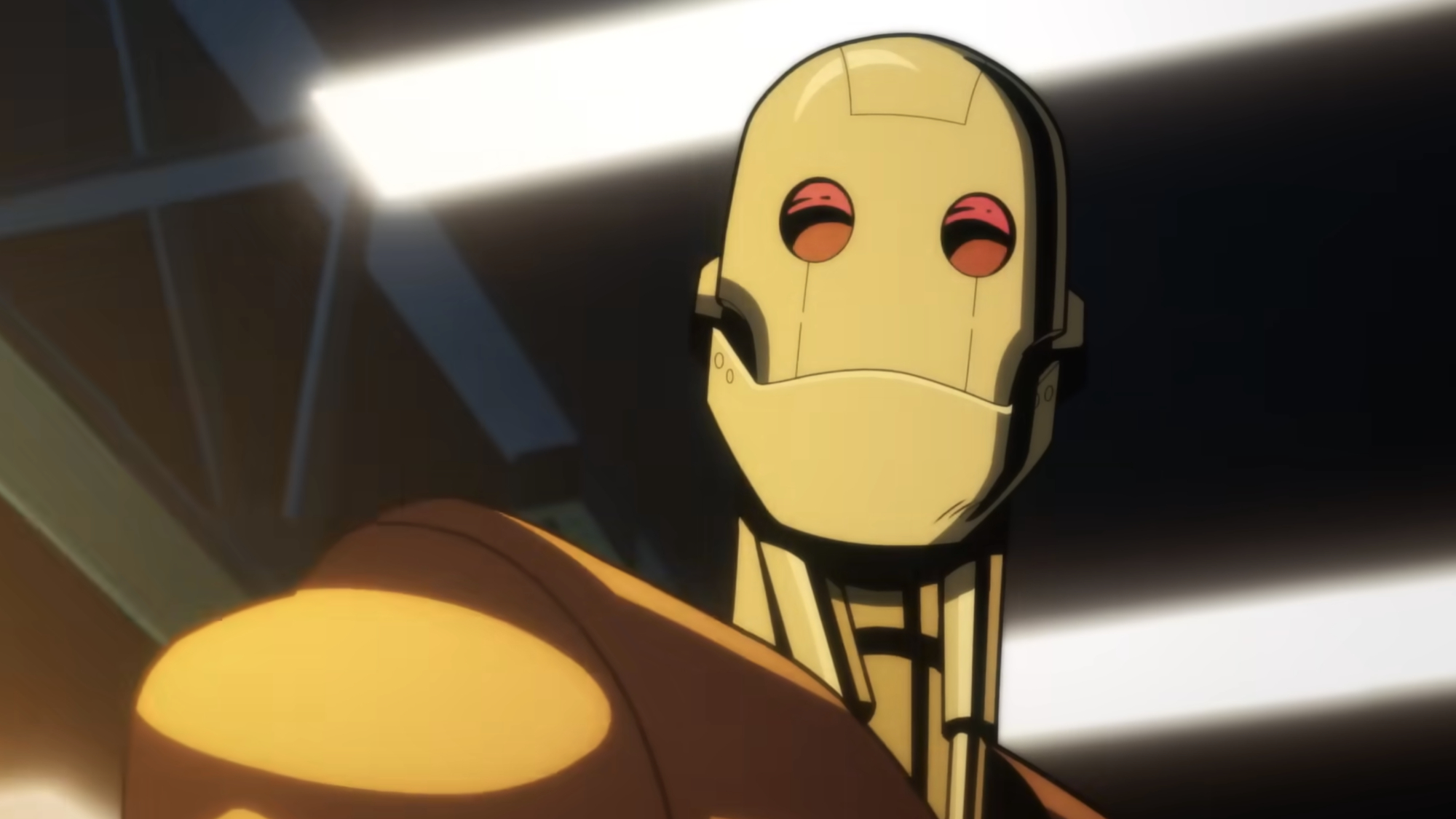 G.I. Robot looks ahead on Creature Commandos.