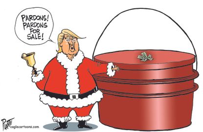 Political Cartoon U.S. Trump pardons&nbsp;