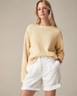 Relaxed Crewneck Beach Sweater