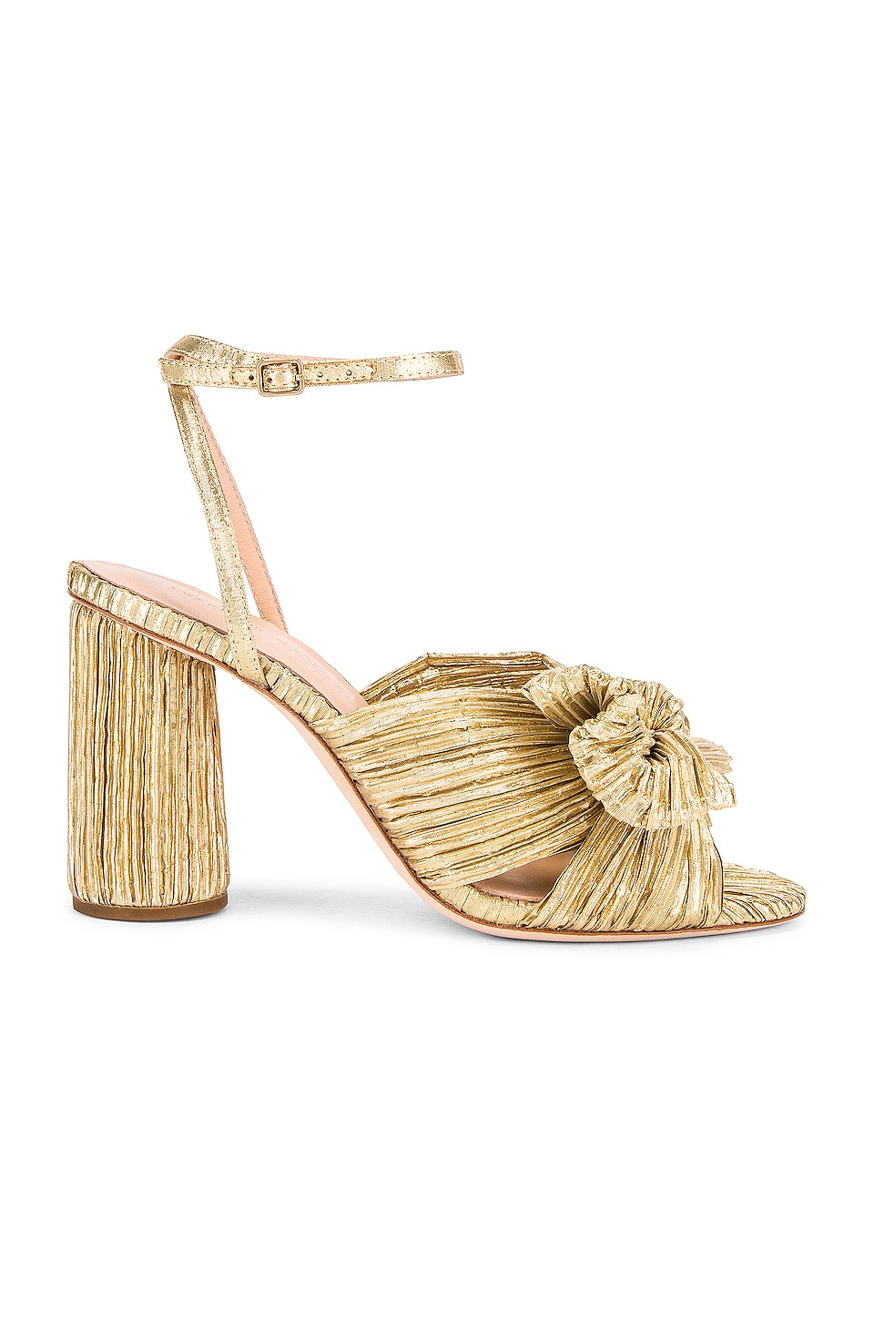 Camellia Bow Heel With Ankle Strap