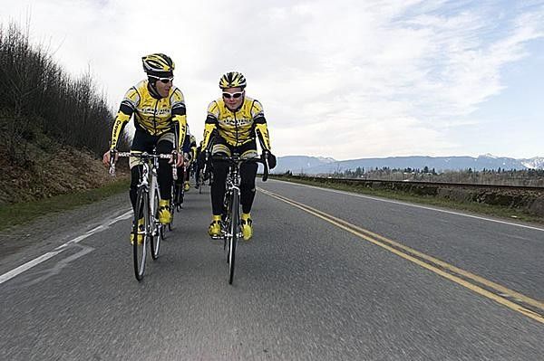 Svein Tuft (National TT Champ) and Christian Meier (National Espoir TT champ, National Espoir Cyclo-cross Champ)