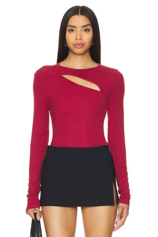 Verge Peek a Boo Long Sleeve Top