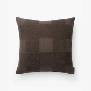 brown throw cushion