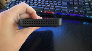 The side vents of the NZXT Signal HD60 capture card