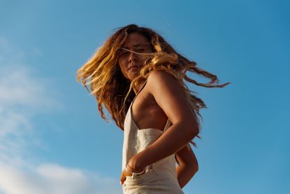 A young Indonesian woman with beautiful hair