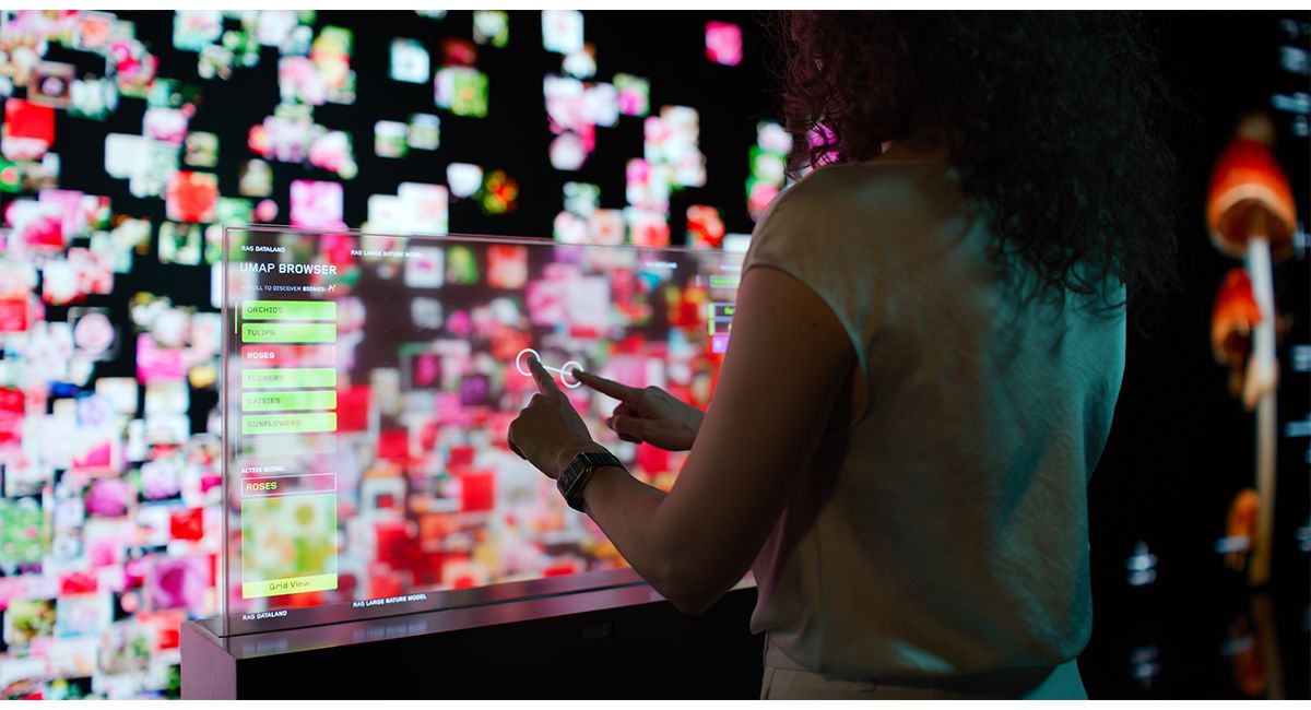 Immersive AI art at DATALAND AI art museum