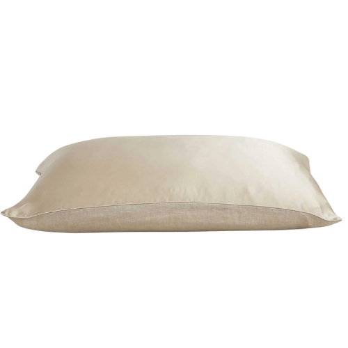 CULTIVER, Silk Linen Flip Pillowcase - Natural