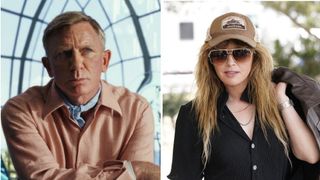 Daniel Craig as Benoit Blanc in Glass Onion and Natasha Lyonne in Poker Face