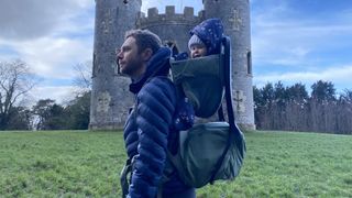 Exploring while using Thule Sapling child carrier