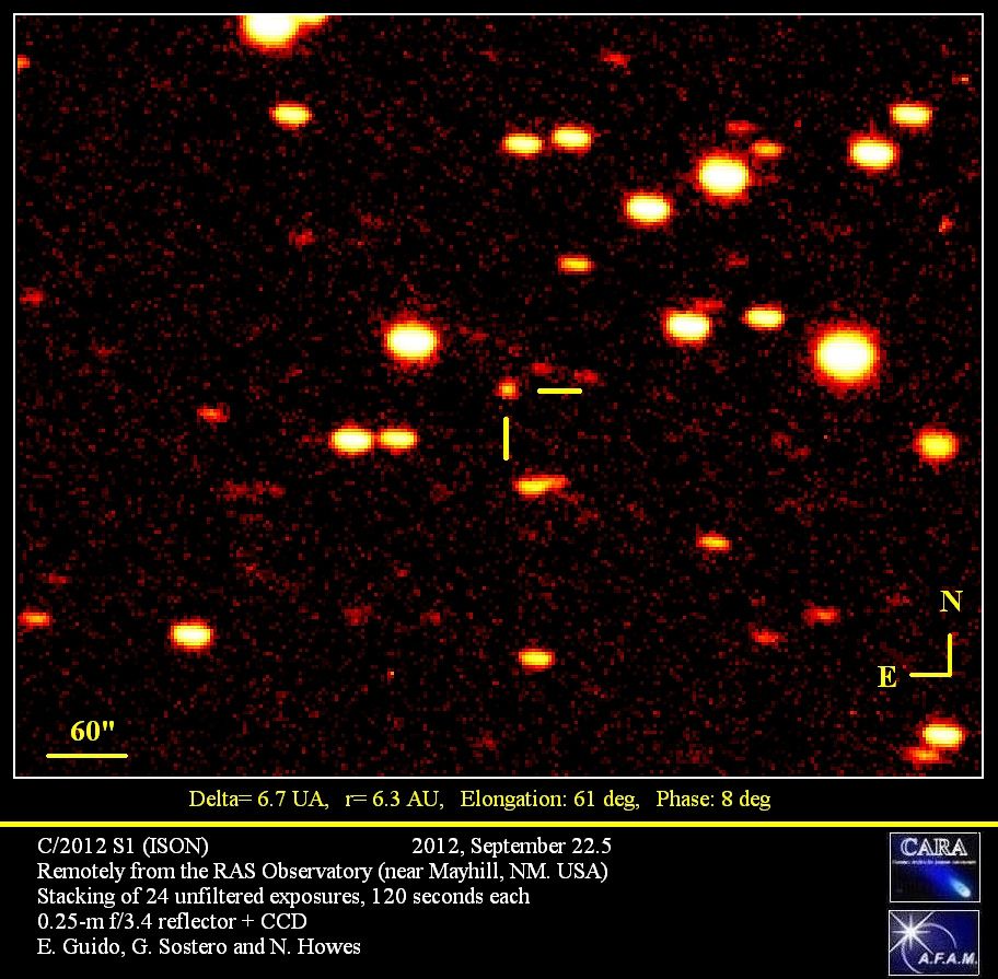 Comet C 2012 S1 Ison Color