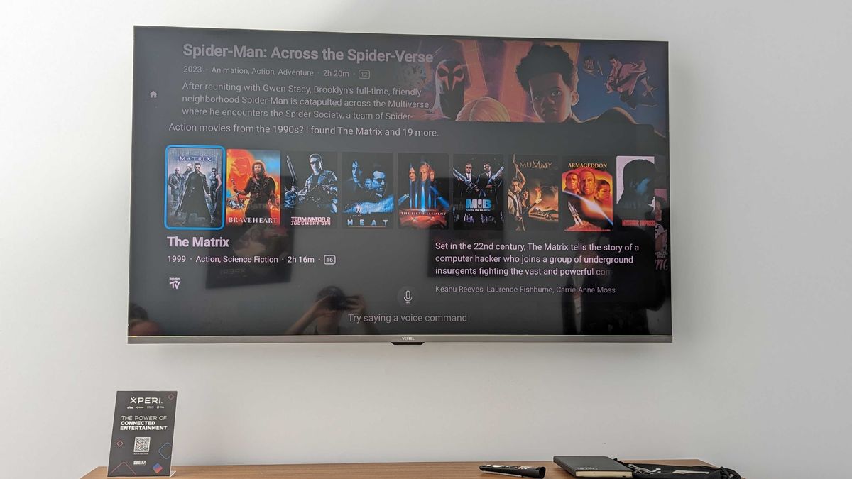 After asking for "only the 90s" TiVo shows us The Matrix, Braveheart and Men in Black