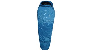 Jack Wolfskin Grow Up Star children's sleeping bag on white background