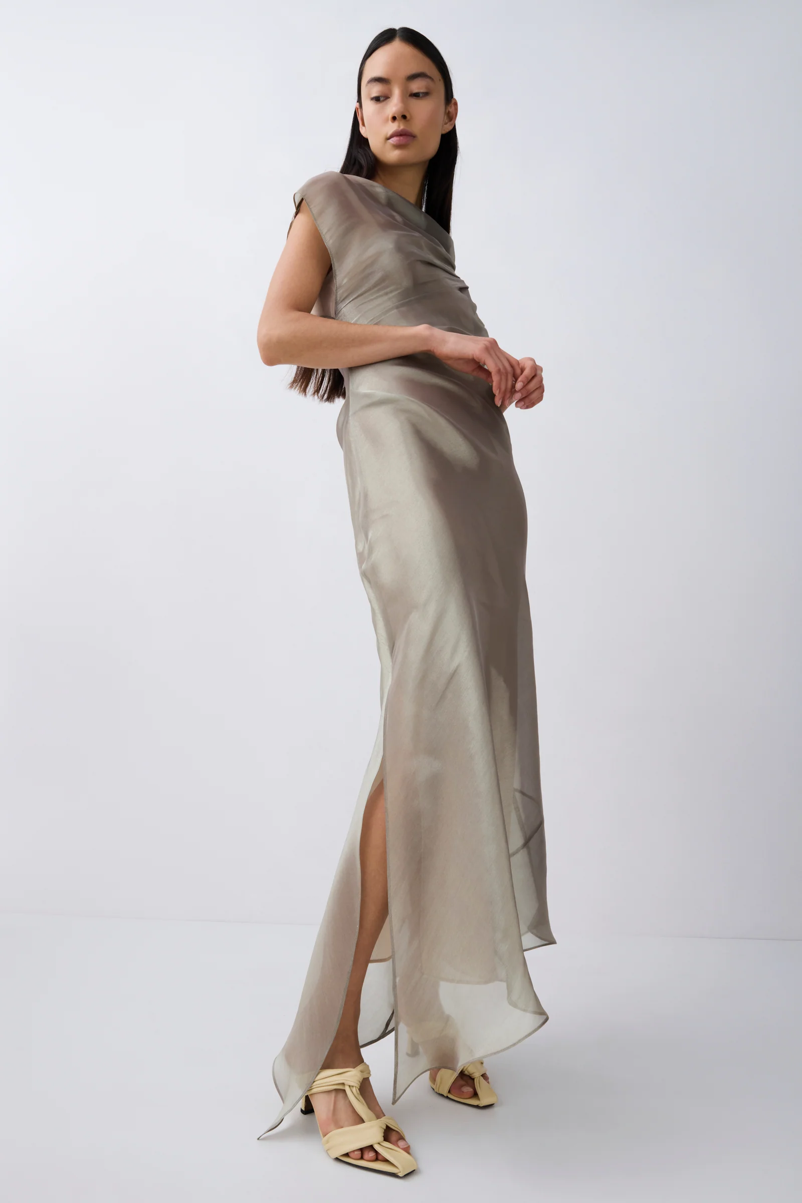 Bianca Spender, Bronze Liquid Organza Decode Dress -