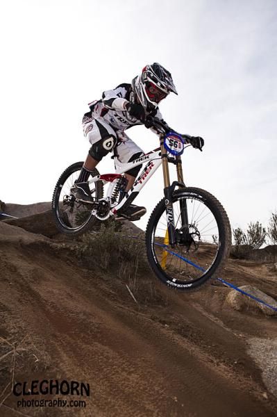 A ODI/Trek Satellite Racing athlete in action