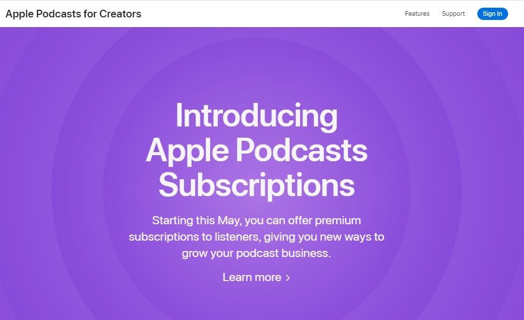 Apple Podcasts Subscriptions