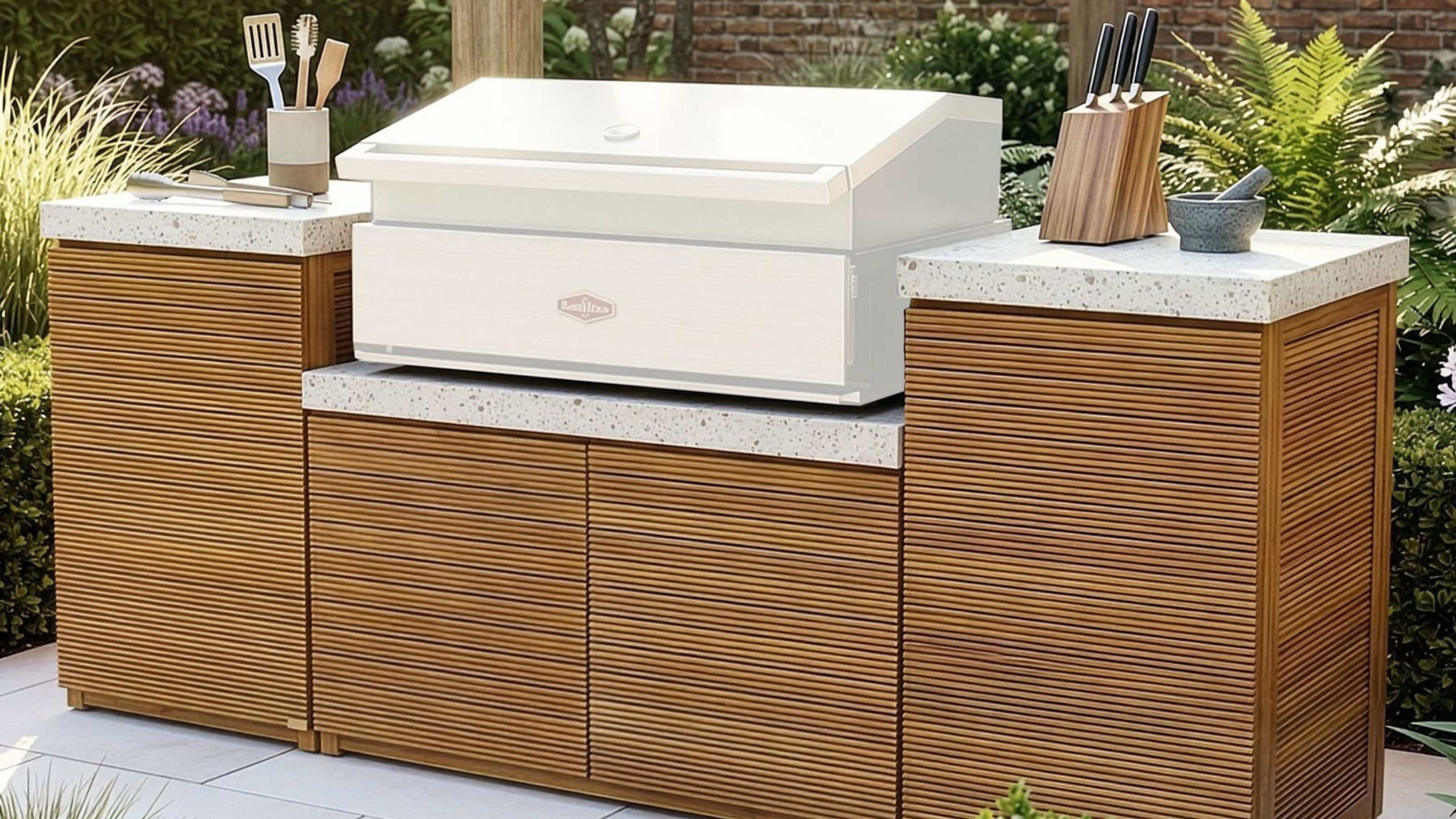 Maze Wood Antigua Small Outdoor Kitchen - Size One