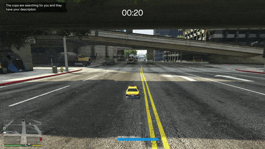 A tiny taxi careens out of control.