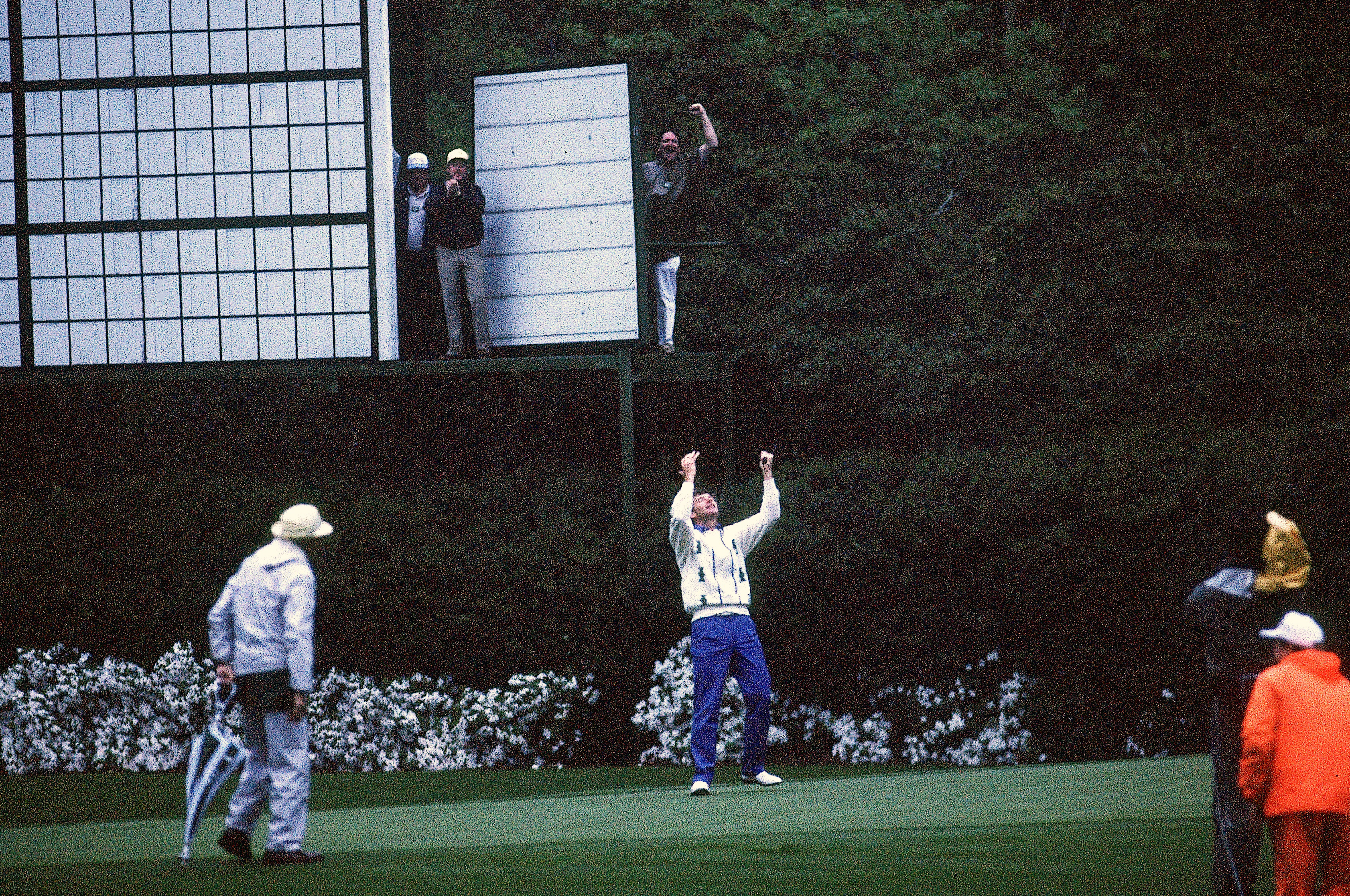 Nick Faldo wins the Masters in 1989