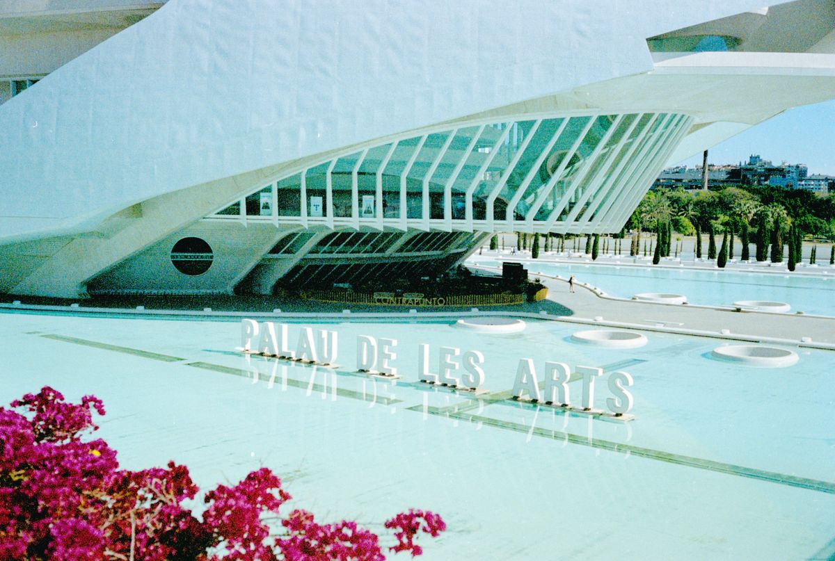 Palau de les arts building in Valencia Spain