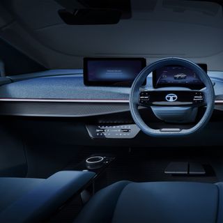 The front panel of Tata Curvv Concept EV