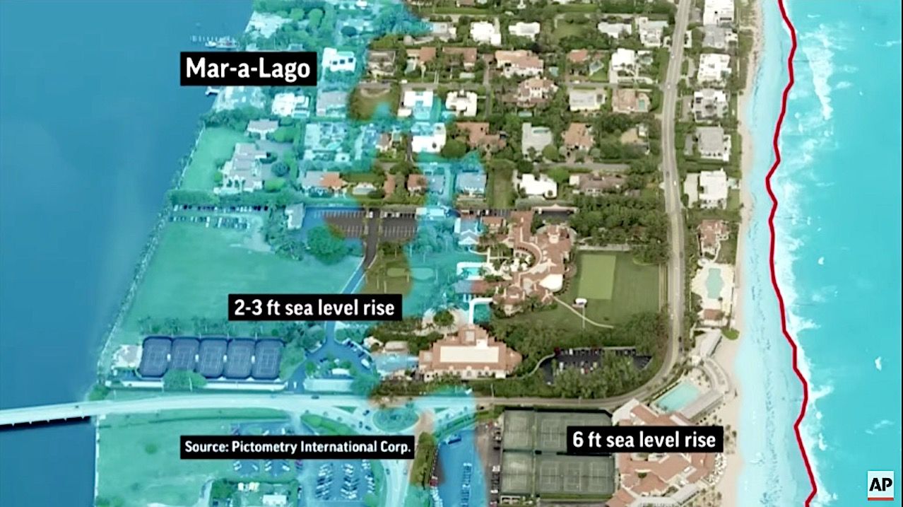 Mar-a-Lago is underwater if oceans rise 6 feet