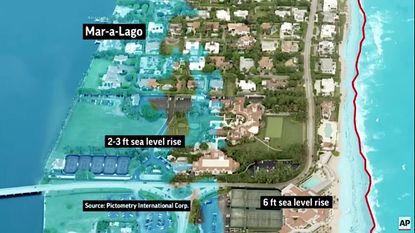 Mar-a-Lago is underwater if oceans rise 6 feet